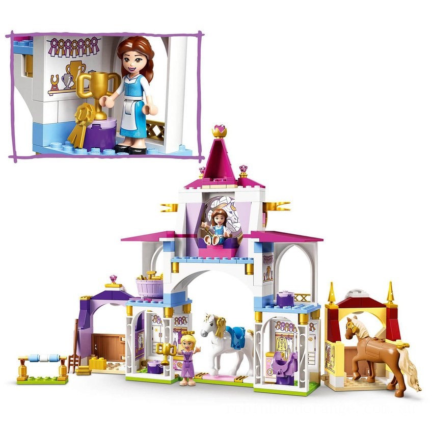 LEGO Disney Belle &amp; Rapunzel's Royal Stables Horse Toy (43195) - Clearance Sale