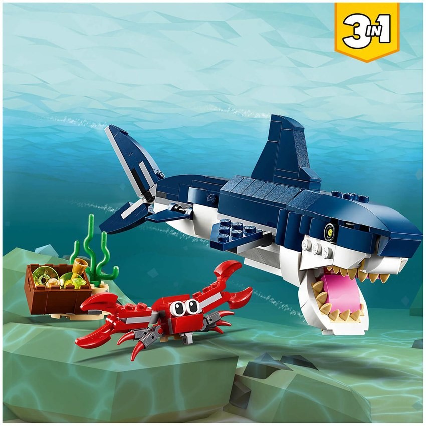 LEGO Creator: 3in1 Deep Sea Creatures Building Set (31088) - Clearance Sale