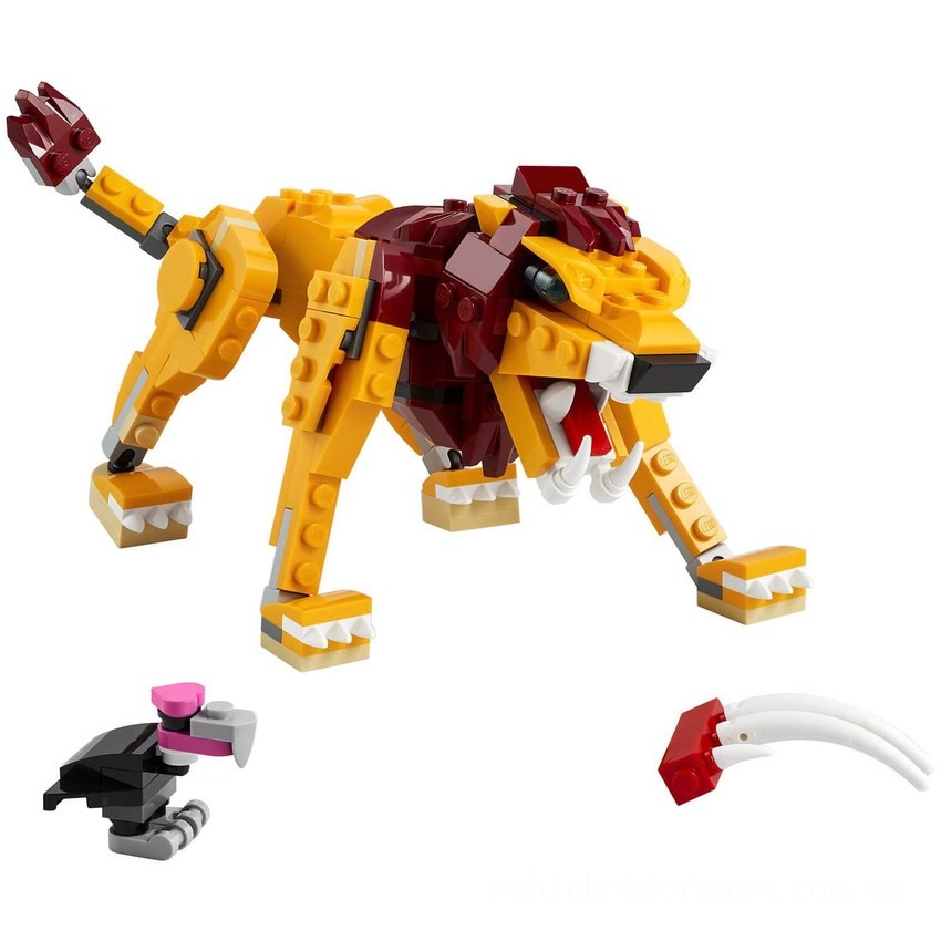 LEGO Creator: 3 in 1 Wild Lion Building Set (31112) - Clearance Sale