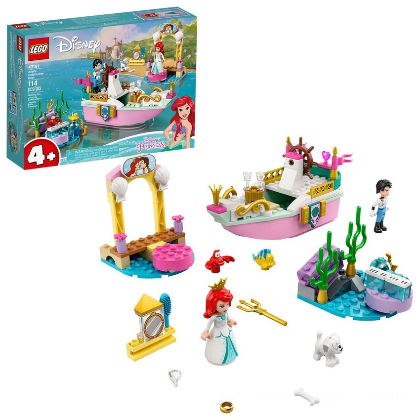 LEGO Disney Princess Ariel's Celebration Boat - 43191 - Clearance Sale