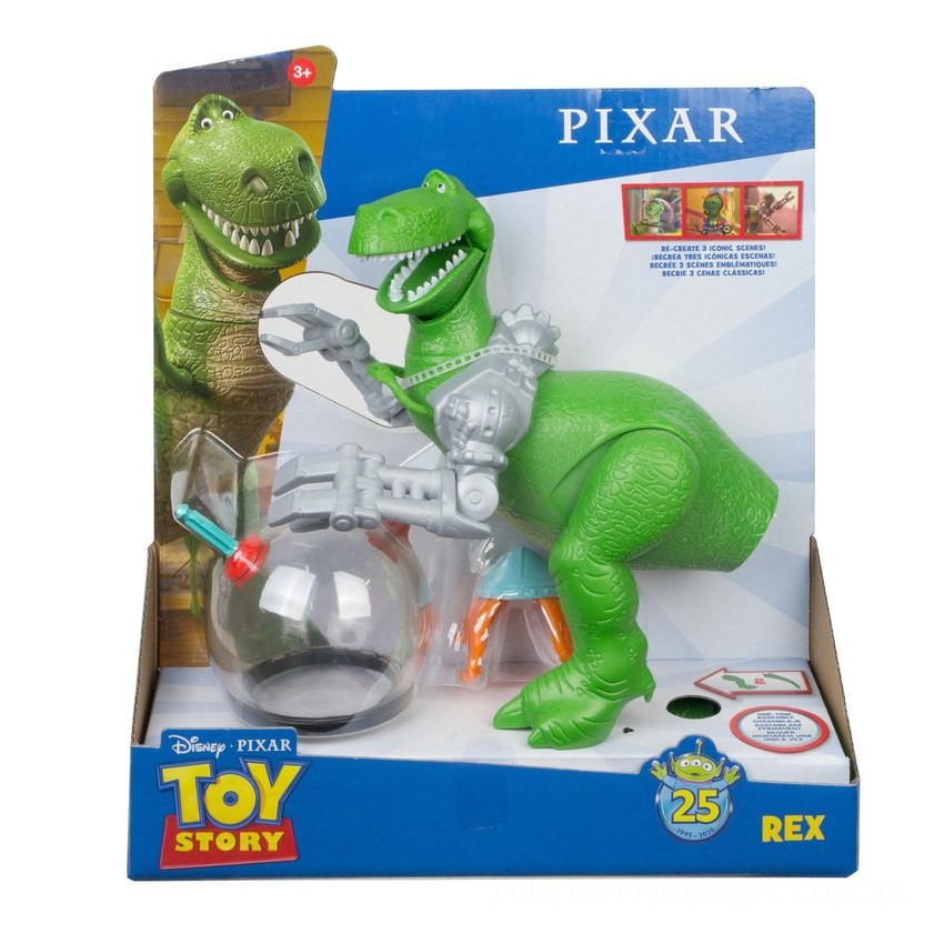 Disney Pixar Toy Story Rex Figure - Clearance Sale