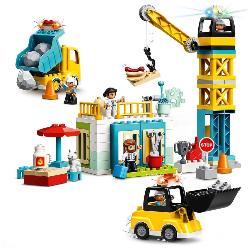 LEGO DUPLO Tower Crane &amp; Construction Vehicle Toys (10933) - Clearance Sale