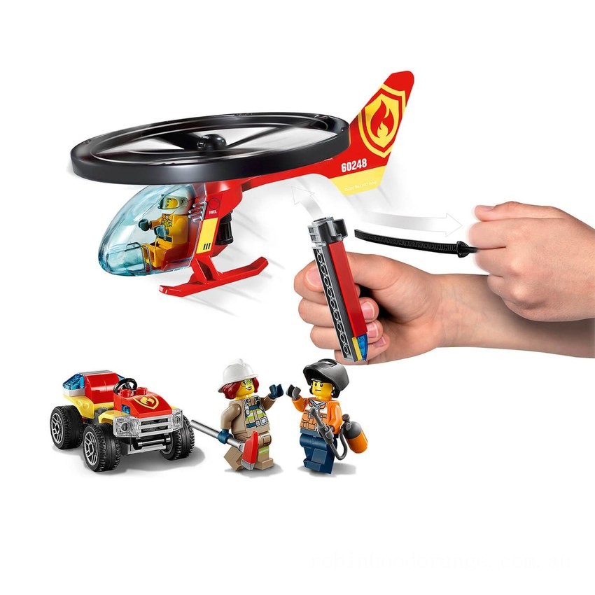 LEGO City: Fire Helicopter Response Building Set (60248) - Clearance Sale