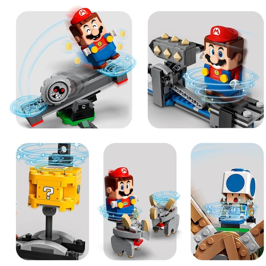 LEGO Super Mario Reznor Knockdown Expansion Set (71390) - Clearance Sale