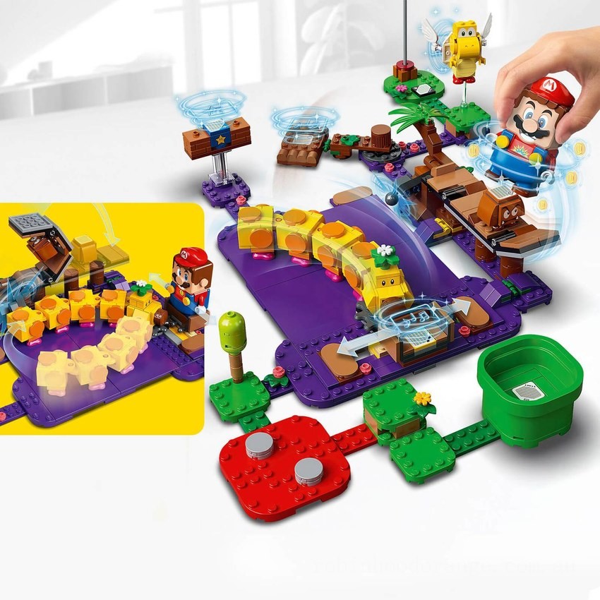 LEGO Super Mario Wiggler’s Poison Swamp Expansion Set (71383) - Clearance Sale