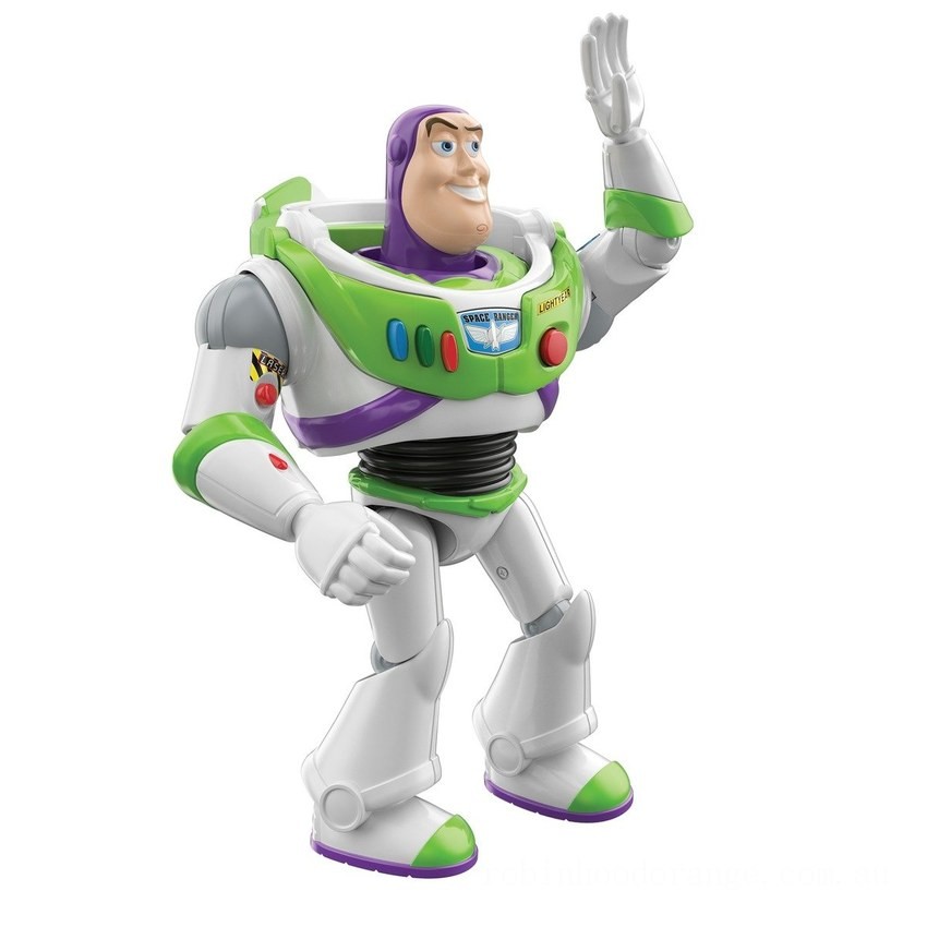 Disney Pixar Toy Story Interactables Figure - Buzz Lightyear - Clearance Sale