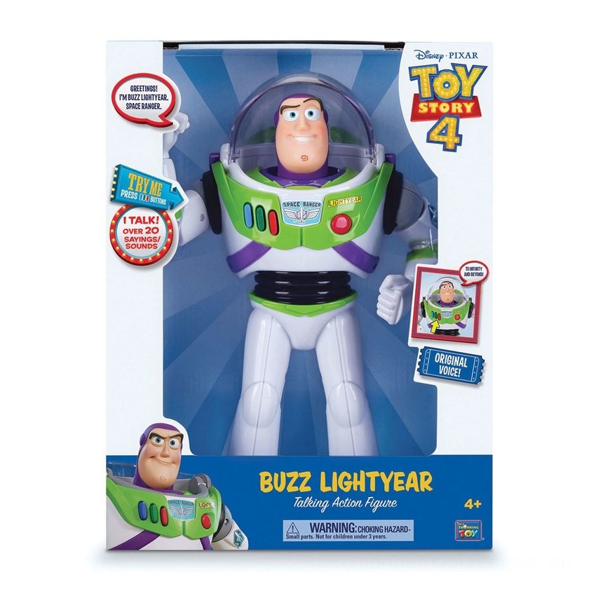Disney Pixar Toy Story 4 Talking Action Figure - Buzz Lightyear - Clearance Sale