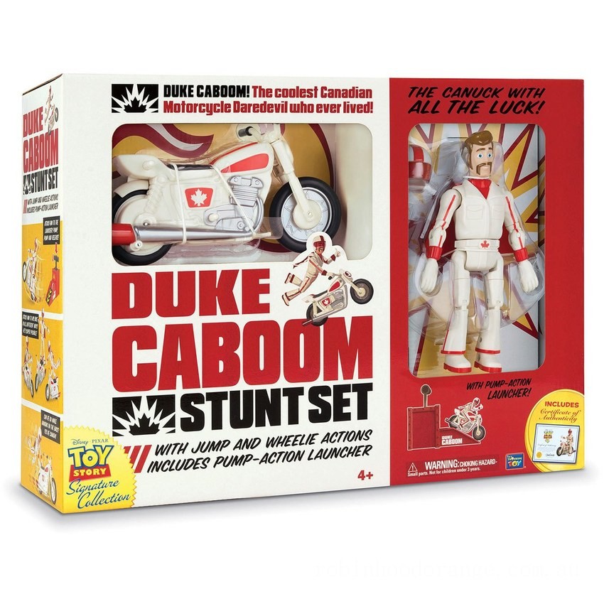 Disney Pixar Toy Story 4 Collection Duke Caboom Stunt Set - Clearance Sale
