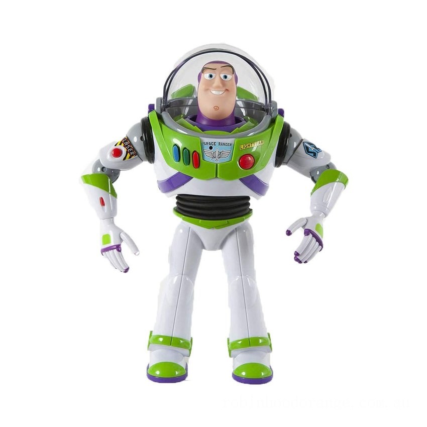 Disney Pixar Toy Story 4 Interactive Drop-Down Figure - Buzz Lightyear - Clearance Sale
