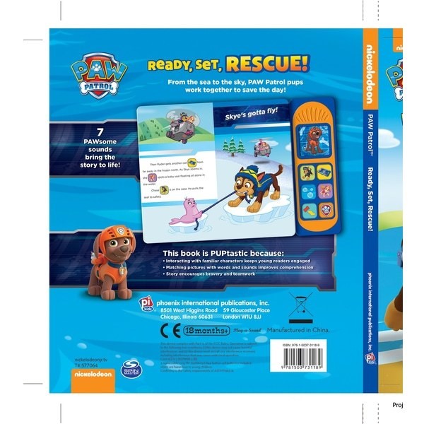 Nickelodeon PAW Patrol Ready, Set, Rescue Little Sound Book on Sale