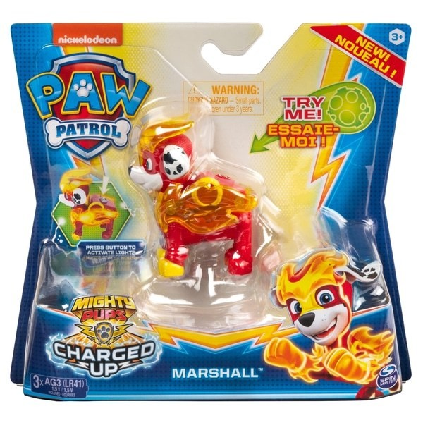 PAW Patrol Mighty Charged Up Hero Pups - Assortment on Sale