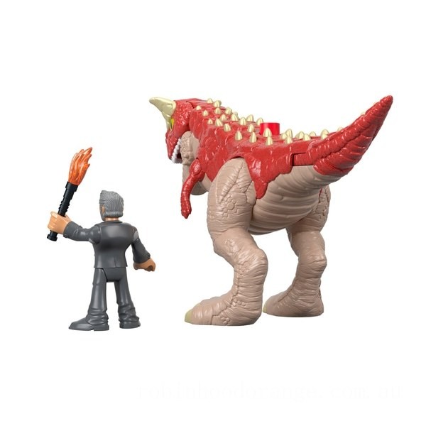 Imaginext Jurassic World Carnotaurus and Dr. Malcolm on Sale