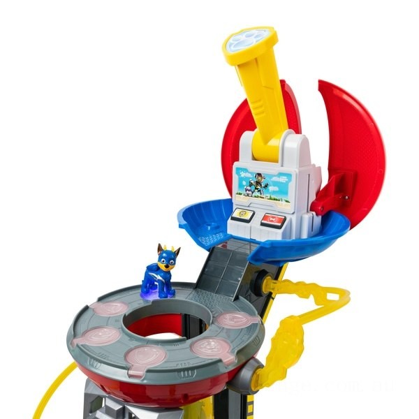 PAW Patrol Mighty Pups Super PAWs Lookout Tower Playset with Lights and Sounds on Sale