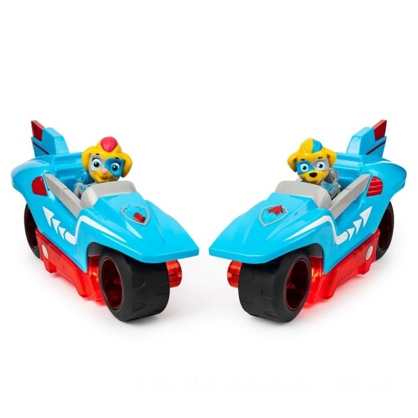 PAW Patrol Mighty Pups Super PAWs, Mighty Twins 2-in-1 Power Split Vehicle on Sale