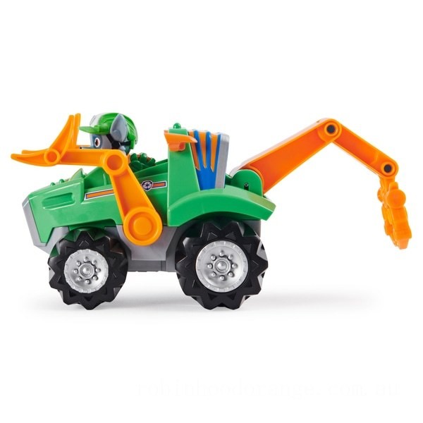 PAW Patrol Dino Rescue Rocky’s Deluxe Vehicle with Mystery Dino Figure on Sale