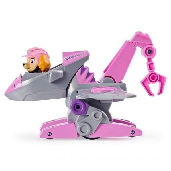 PAW Patrol Dino Rescue Skye’s Deluxe Rev Up Vehicle with Mystery Dinosaur Figure on Sale