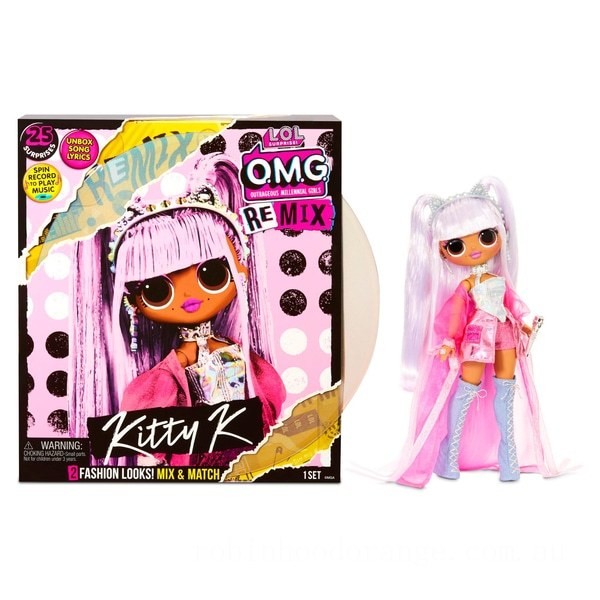 L.O.L. Surprise! O.M.G. Remix Kitty K Fashion Doll - Clearance Sale