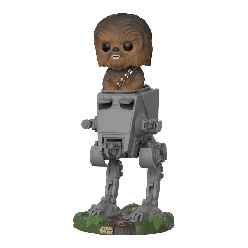 Star Wars Chewbacca in AT-ST Pop Deluxe Vinyl Figure - Clearance Sale