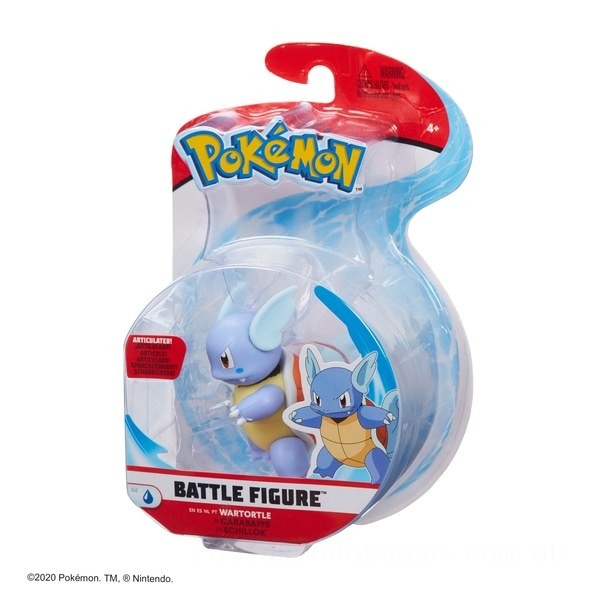 Pokémon Wartortle Battle Figure - Clearance Sale