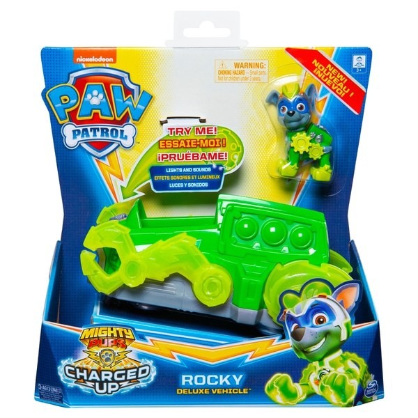 PAW Patrol Charged Up Vehicle - Rocky on Sale