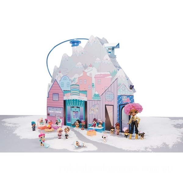 L.O.L. Surprise! Winter Disco Chalet Doll House with 95+ Surprises - Clearance Sale