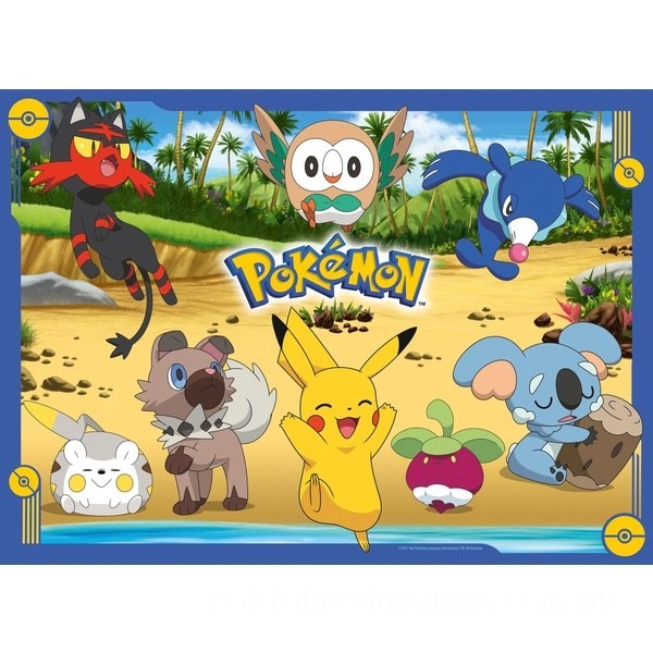 Ravensburger Pokémon 4 x 100 Piece Bumper Jigsaw Puzzle Pack - Clearance Sale