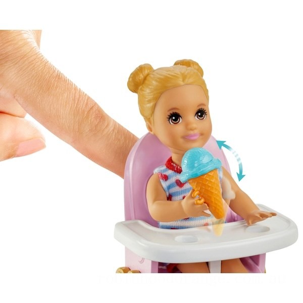 Barbie Skipper Babysitters Inc Feeding Playset - Clearance Sale