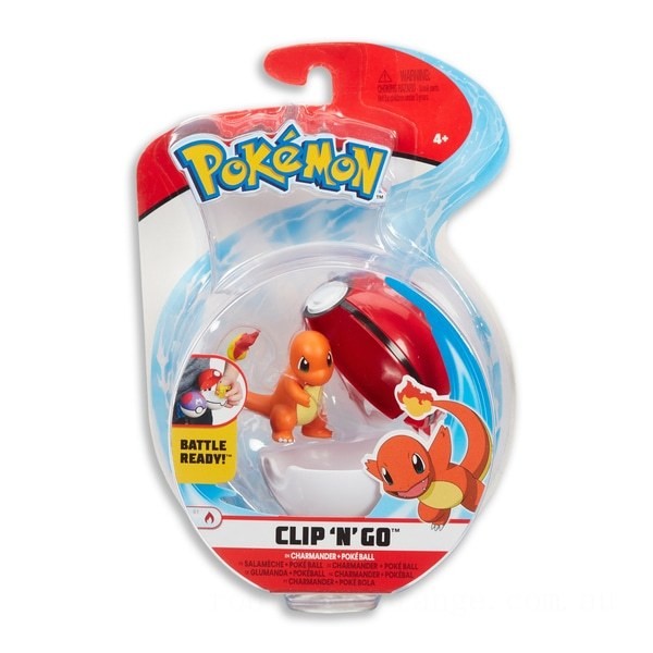 Pokémon Clip ‘N’ Go Pokéball Charmander - Clearance Sale