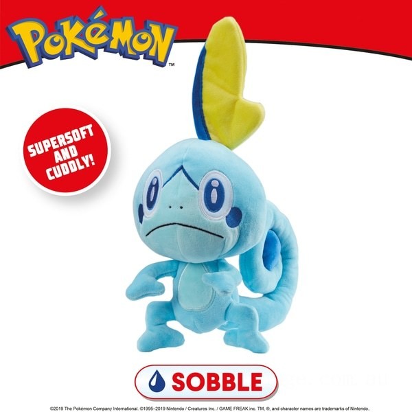 Pokémon Sobble 20cm Plush - Clearance Sale