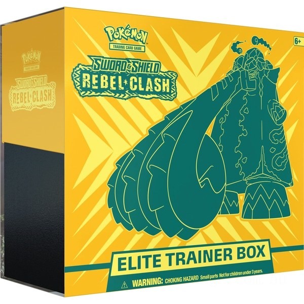 Pokémon Trading Card Game: Sword &amp; Shield Rebel Clash Elite Trainer Box - Clearance Sale