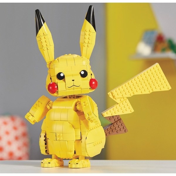 Mega Construx Pokemon Jumbo Pikachu - Clearance Sale