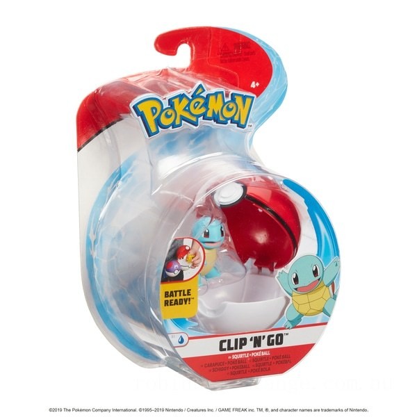 Pokémon Clip ‘N’ Go Pokéball Squirtle - Clearance Sale