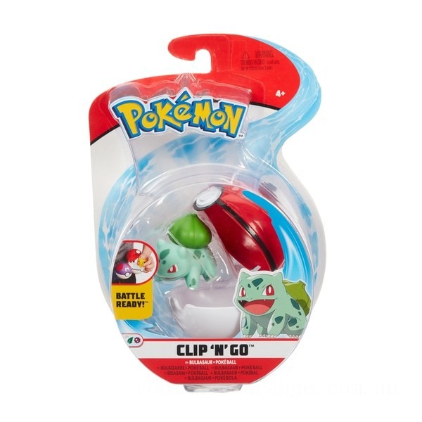 Pokémon Bulbasaur Clip ‘N’ Go Pokéball Bulbasaur - Clearance Sale