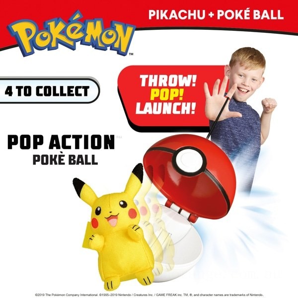 Pokémon PopAction Pikachu Pokéball - Clearance Sale
