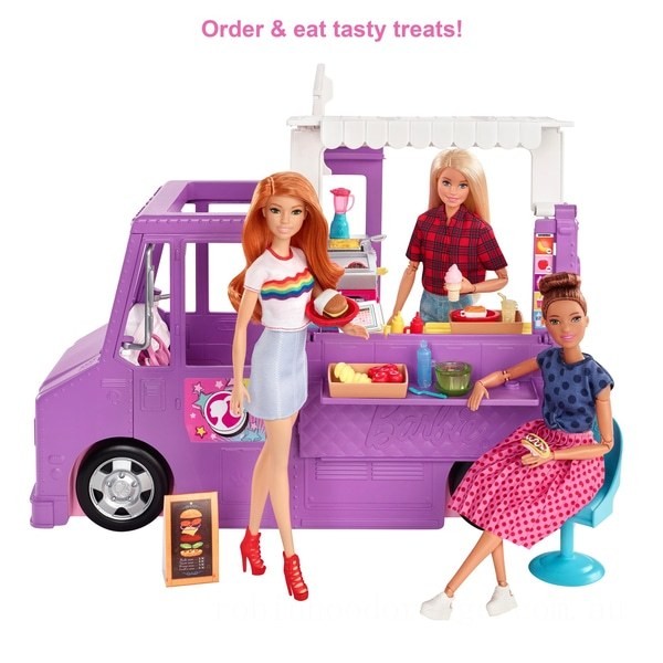 Barbie Fresh n Fun Food Truck Playset - Clearance Sale