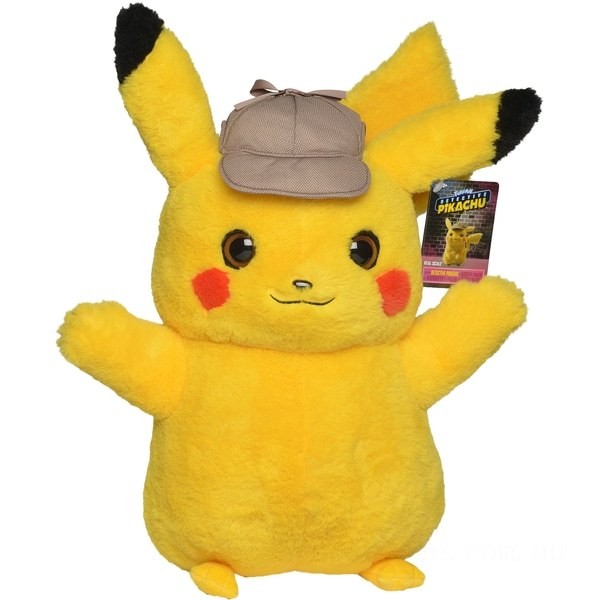 Pokémon  Master Detective Pikachu 40cm Plush Figure - Clearance Sale