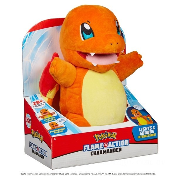 Pokémon Flame Action Charmander - Clearance Sale