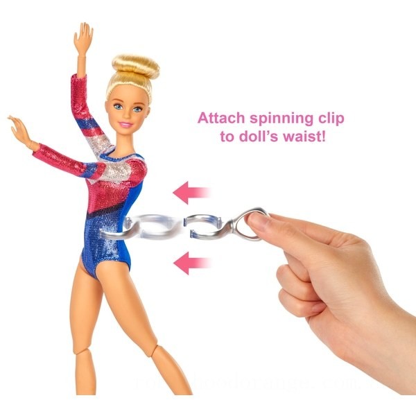Barbie Gymnastics Playset with Doll and Accessories - Clearance Sale