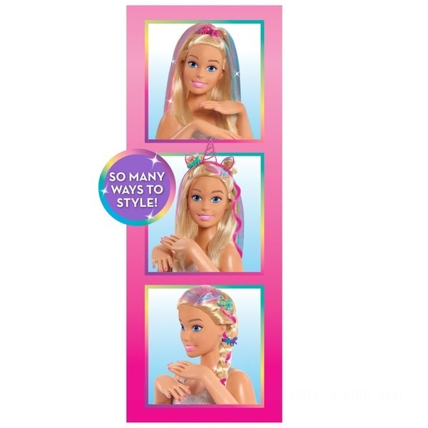 Barbie Glitter Hair Deluxe Styling Head - Clearance Sale