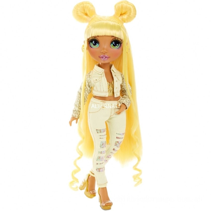Rainbow High Sunny Madison – Yellow Fashion Doll with 2 Outfits - Clearance Sale