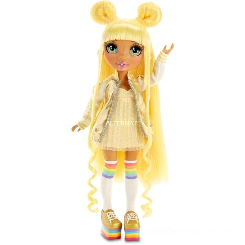 Rainbow High Sunny Madison – Yellow Fashion Doll with 2 Outfits - Clearance Sale