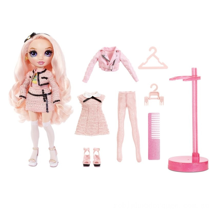 Rainbow High Bella Parker – Pink Fashion Doll with 2 Outfits - Clearance Sale