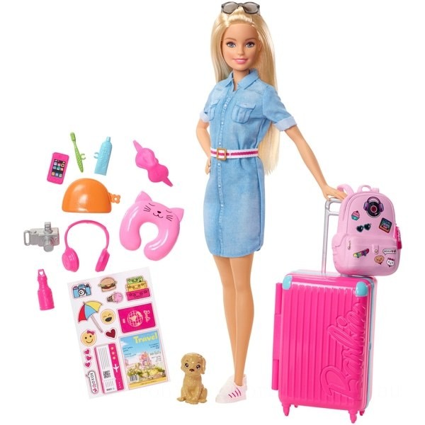 Barbie Travel Doll and Accessories - Clearance Sale