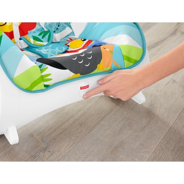 Fisher-Price Infant-to-Toddler Rocker Green Rainforest - Clearance Sale