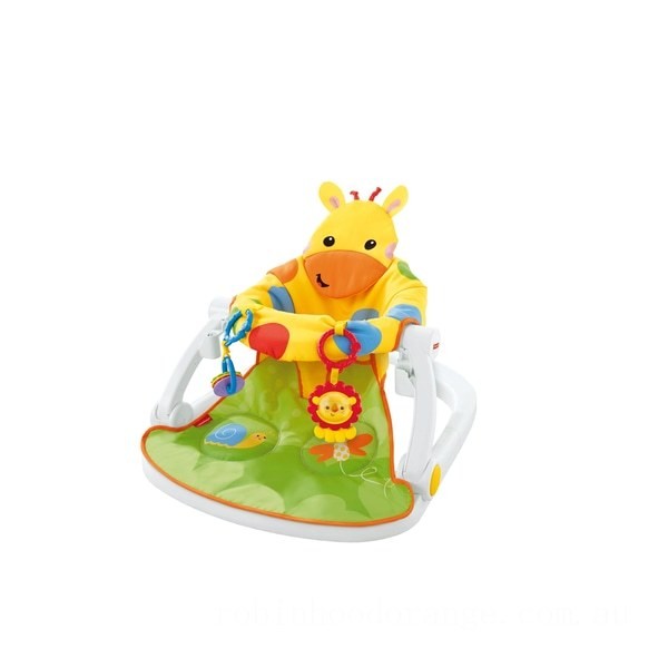 Fisher-Price Giraffe Sit Me Up Floor Seat with Tray - Clearance Sale