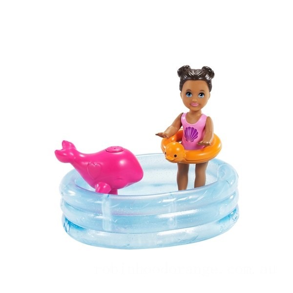 Barbie Babysitter Skipper Pool Playset - Clearance Sale