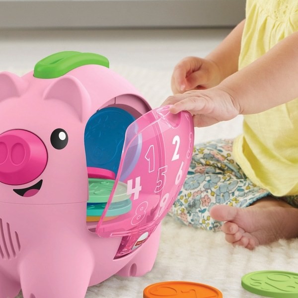Fisher-Price Laugh &amp; Learn Count &amp; Rumble Piggy Bank Activity Toy - Clearance Sale