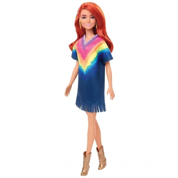 Barbie Fashionista Doll 141 Tie Dye Dress - Clearance Sale