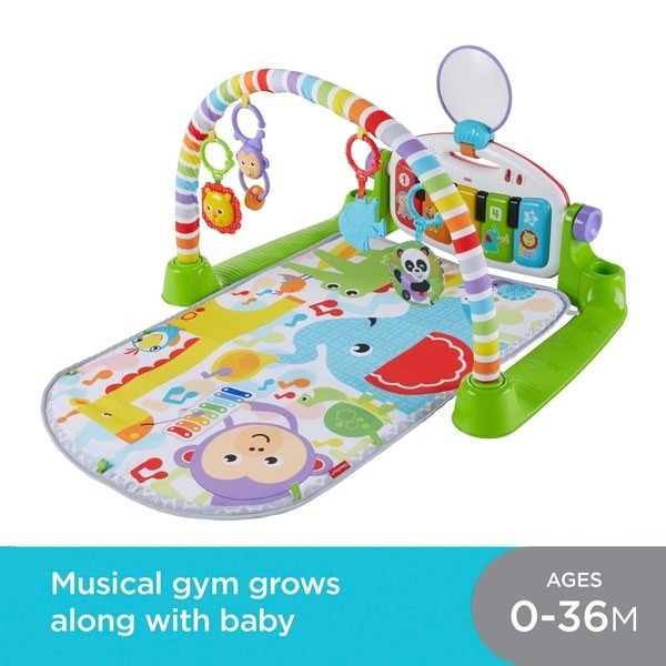 Fisher-Price Deluxe Kick &amp; Play Piano Gym Play Mat - Clearance Sale
