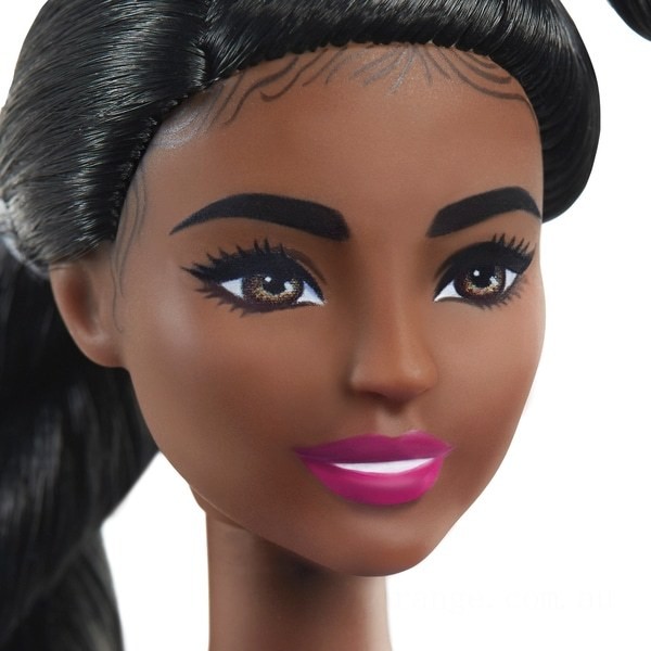 Barbie Fashionista Doll 146 Star Print Denim Dress - Clearance Sale